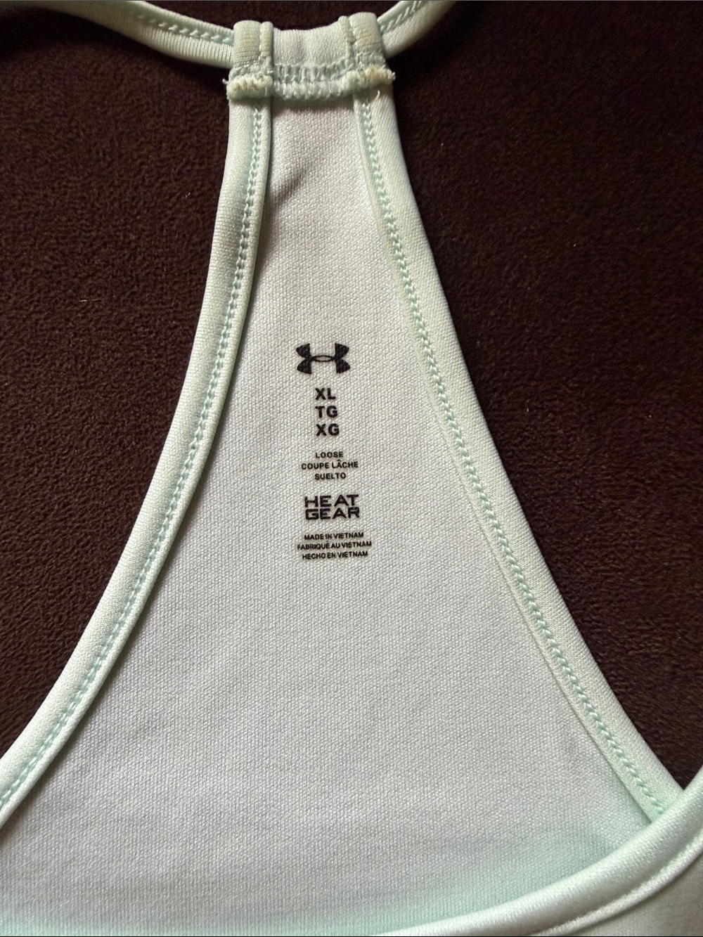 Under Armour Mint Green Racerback Tank Top - Picture 2 of 3